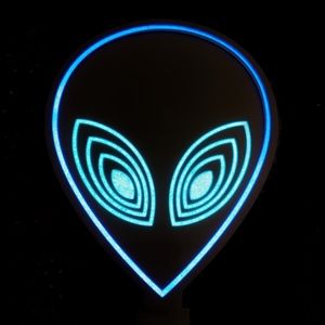 Alien Visitor Illuminated Rave Gear LED Tee Shirt